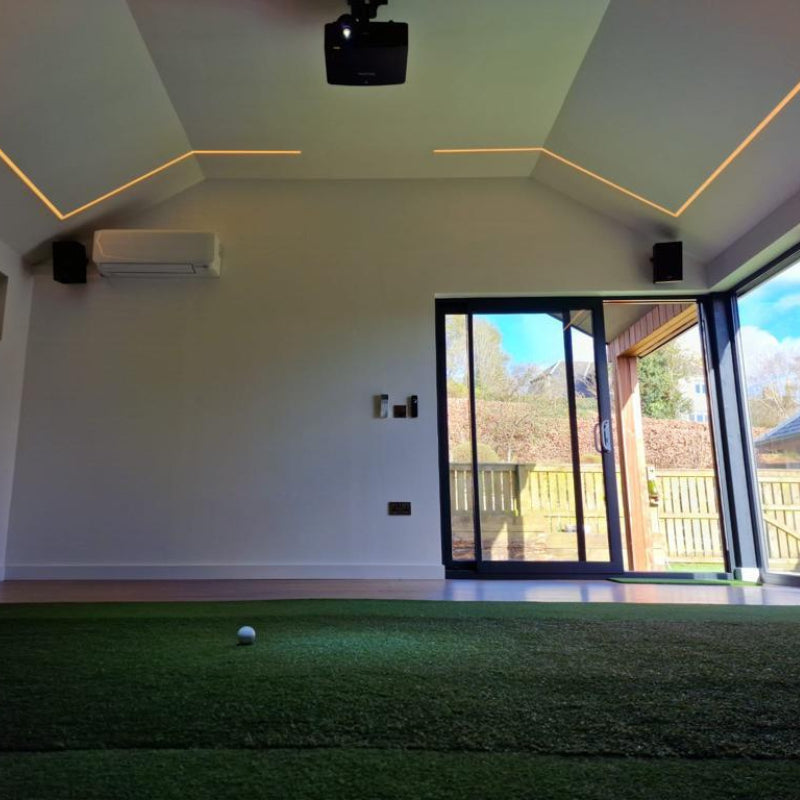 Garden Hideouts Golf Simulation Garden Room